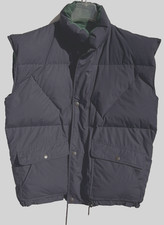 Warme Jacke Weste Herren  Daunen Gr.S Dunkelblau