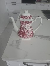 1x KAFFEEKANNE MERRIE ENGLAND HADDON HALL ROT 1,3 LITER