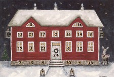 Nostalgischer Adventskalender A4 The House of Christmas