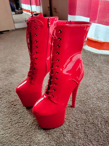 Pleaser plateau stiefeletten - plateau,
