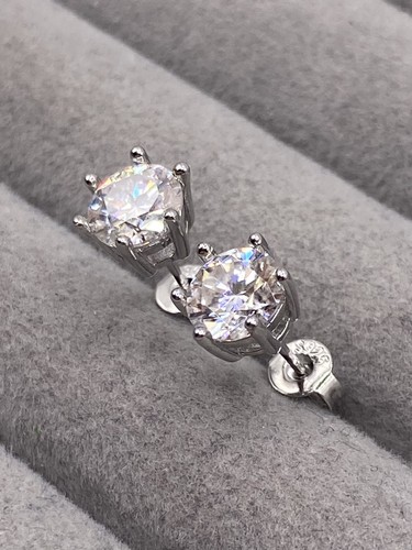 2ct moissanite ohrstecker - 2ct,