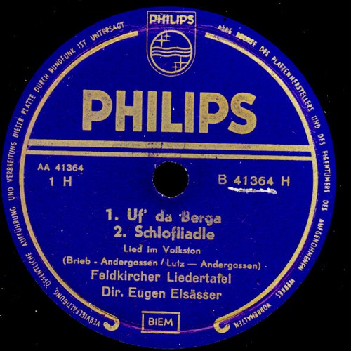 Feldkircher liedertafel da - feldkircher, uf'