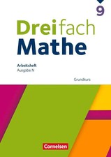Dreifach Mathe 9. Schuljahr Grundkurs - Arbeitsheft mit Lösungen | Taschenbuch