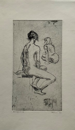 Karl adser 1912 - 1912-1995, radierung
