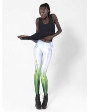 Black Milk Leggings XS Museum Lawn Grass Wie Neu 