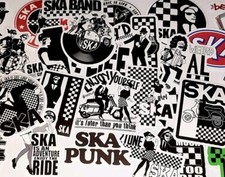 Ska aufkleber rockabilly - aufkleber,