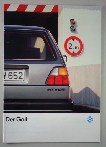 Prospekt broschüre vw golf - /,