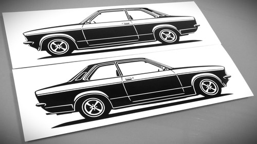 Opel kadett aufkleber - opel,