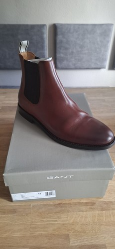 Gant leder chelsea stiefel - leder,