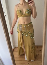 Bauchtanz Kostüm / Belly Dance  costume / Gr. 34-38 / S-M / Green Gold Pearls 
