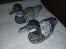 2 Enten Deko Bemalt Vintage ?
