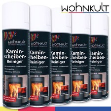 Wohnkult 5 x 300 ml Kaminscheibenreiniger Kachelofen Kaminglas hochergiebig