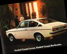 Opel Prospekt Kadett Coupe