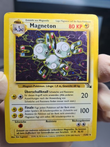 Magneton fossil holo - fossil, vintage