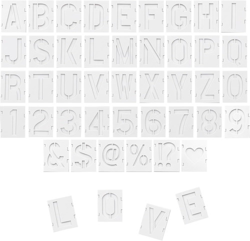 Buchstaben schablonen set - buchstaben,
