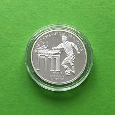 Medaille versilbert Fußball WM Süd-Afrika 2010 Weltmeister Deutschland (S4-8-223