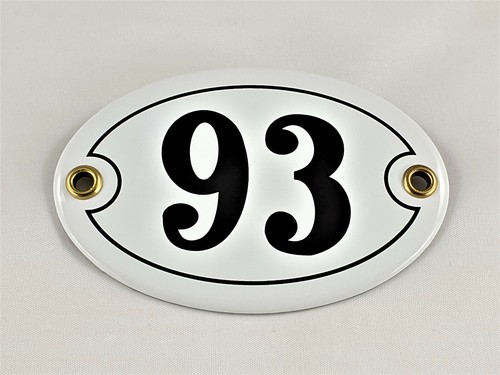 Emaille hausnummer oval - emaille,