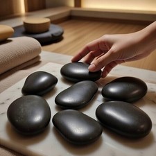 6er Hot Stone Set Basalt –