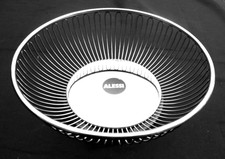 Alessi Brotkorb, Obstkorb, Drahtkorb  Ø 20 cm Edelstahl 18/10