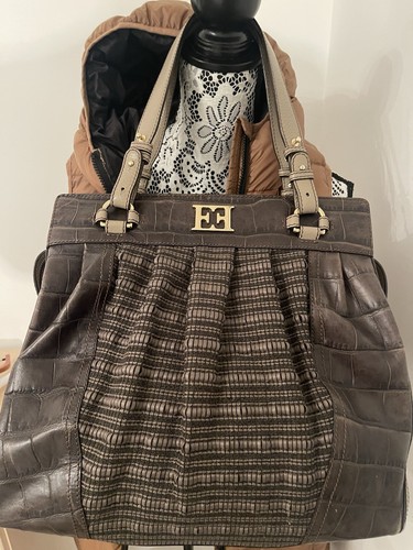 Escada handtasche leder braun - escada,