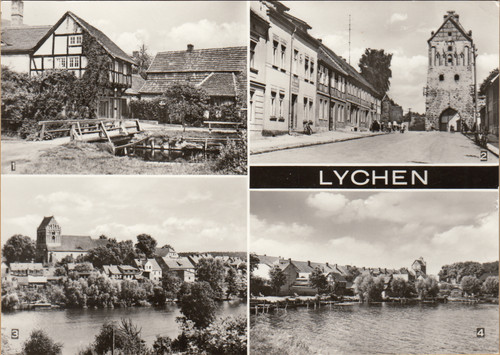 Ansichtskarte von lychen - s/w,