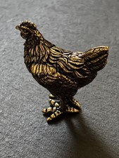 Henne figur messing - henne,