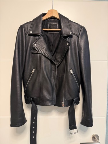 Zara lederjacke aus - lederjacke, echtleder