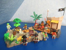 Piraten Versteck + Insel Kanone 10 Figuren z 5135 Piratenschiff Playmobil 7089