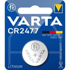 2x CR2477 3V Lithium Batterie Knopfzelle 3 Volt ø24,5x7,7mm VARTA Blister