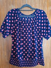 Bluse, Gr. 38, dunkelblau