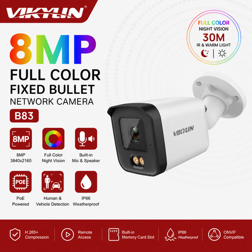 Vikylin fullcolor 8mp dual - fullcolor,