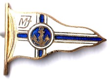 Anstecknadel Wassersport :  * Deutsche Marine-Jugend  e.V. *