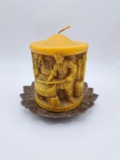 Alte Kerze mit Kerzenhalter -