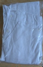 Maler-Latzhose Stuckateur Arbeitshose weiß Berufsbekleidung Baumwolle Gr. 50 neu