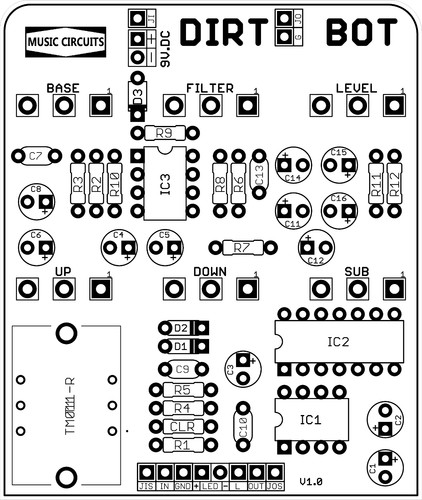 Dirt bot blank pcb - dirt,