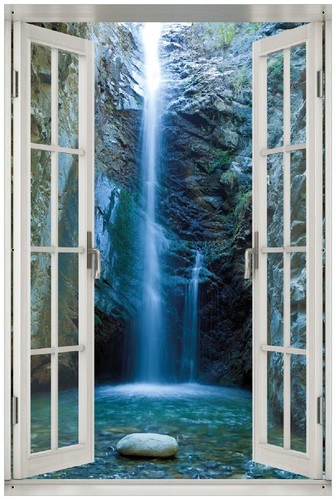 Wallario garten balkon - balkon, poster