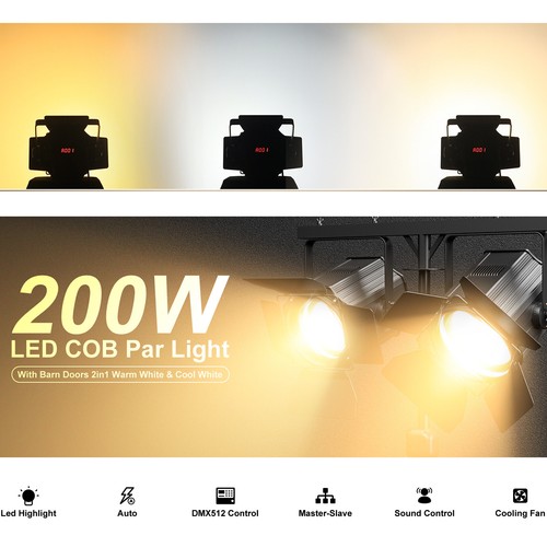 200w cob par licht dmx - dmx, party