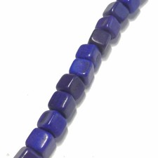 Howlith Perlen Würfel ca. 4 mm blau Halbedelstein ca. 90 Stück nenad-design E147