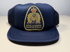 Vintage 80er 90er RCMP Royal Canadian Mounted Police Trucker Cap Snapback