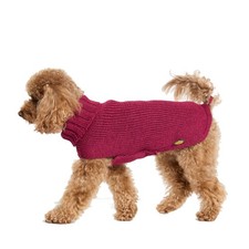 Fashion Dog Strickpullover für Hunde - rubinrot Hundepullover Pullover Sweater 