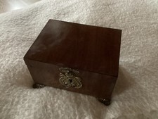 Schmuckschatulle Holz antik, Ca. 18 cm x 13cm x 10cm