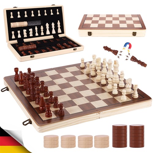 Großes schachset aus - 2-in-1,