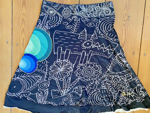 Desigual rock schwarz weisse - rock,