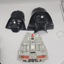 2x Darth-Vader-maske Star Wars schwarz + Schiff 