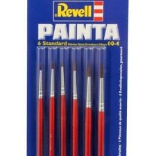 Revell 29621 Modellbaupinsel Pinsel 6er-Set, Größen: 00 - 0 - 1 - 2 - 3 - 4