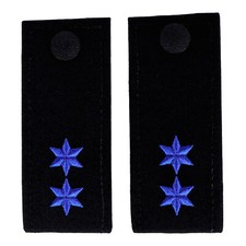 Schulterklappen 2 Sterne blau (Modell BW)
