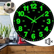 Leuchtende Wanduhr,Leise Nicht