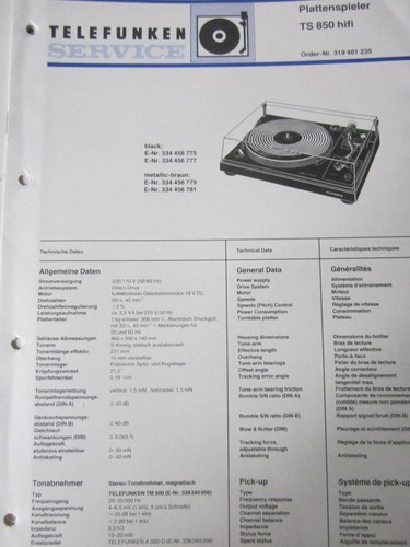 Telefunken 850 hifi - ,