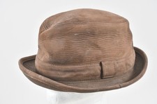 C26D11- Vintage Louis Vuitton Lammleder Hut Größe 60 