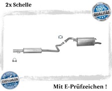 Auspuffanlage Toyota Yaris Verso 1.3 1.5 Auspuff Endtopf Mitteltopf Schelle